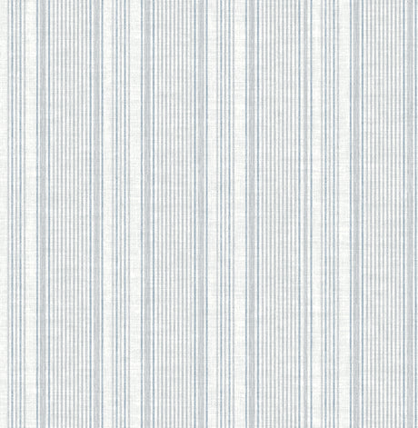 A-Street Prints Ayanna Blue Striped Wallpaper roll and pattern