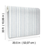 Ayanna Blue by A-Street Prints Striped Wallpaper – A-Street Prints 4147-27393