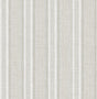Ayanna Neutral Striped Wallpaper pattern in taupe/grey on cream, 20.5 in x 33 ft roll