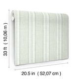 Ayanna Light Green by A-Street Prints Striped Wallpaper- A-Street Prints 4147-27395