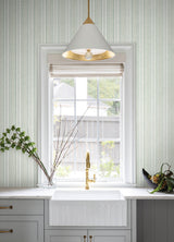 Ayanna Light Green by A-Street Prints Striped Wallpaper- A-Street Prints 4147-27395