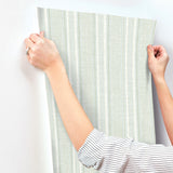 Ayanna Light Green by A-Street Prints Striped Wallpaper- A-Street Prints 4147-27395