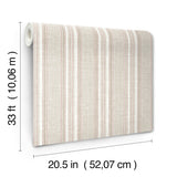 Ayanna Rust by A-Street Prints Striped Wallpaper – A-Street Prints 4147-27396