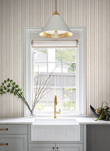 Ayanna Rust by A-Street Prints Striped Wallpaper – A-Street Prints 4147-27396