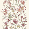 Teonna Raspberry Floral Stripe Wallpaper by A-Street Prints