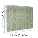 Essex Green by A-Street Prints Geometric Wallpaper- A-Street Prints 4147-27401