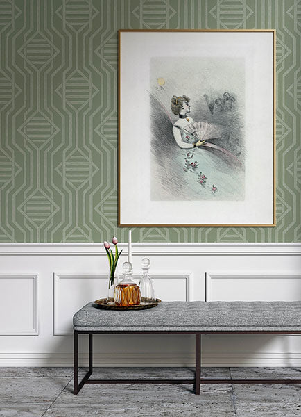 Essex Green by A-Street Prints Geometric Wallpaper- A-Street Prints 4147-27401