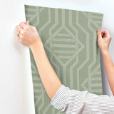 Essex Green by A-Street Prints Geometric Wallpaper- A-Street Prints 4147-27401