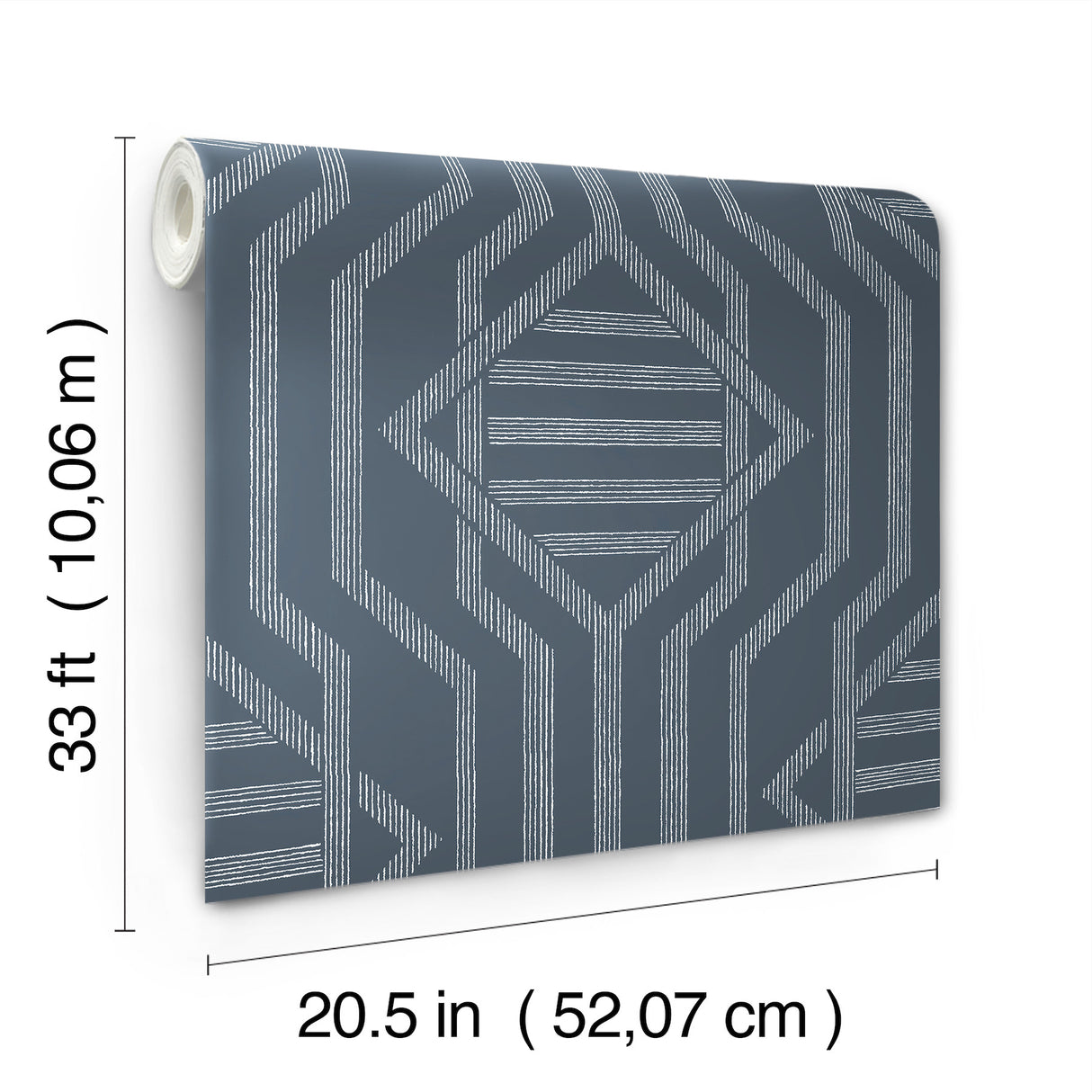 Essex Navy by A-Street Prints Geometric Wallpaper – A-Street Prints 4147-27402