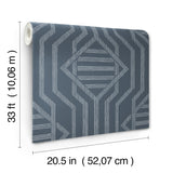 Essex Navy by A-Street Prints Geometric Wallpaper – A-Street Prints 4147-27402