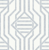 Essex Dark Blue Geometric Wallpaper by A-Street Prints, 20.5 in x 33 ft roll