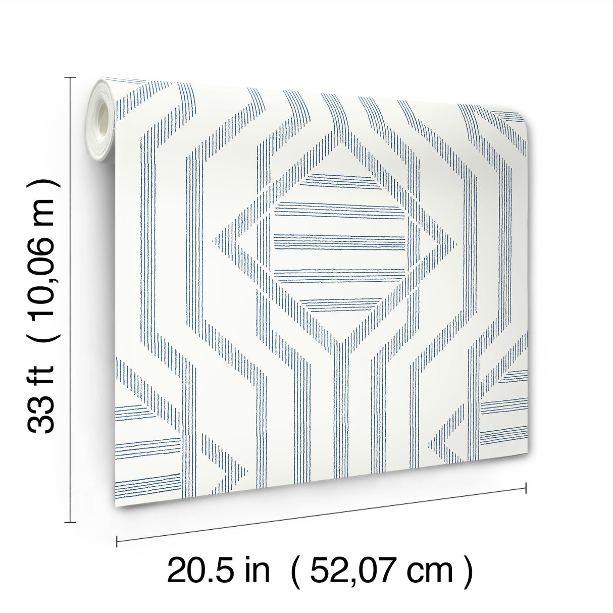 Essex Dark Blue by A-Street Prints Geometric Wallpaper – A-Street Prints 4147-27403