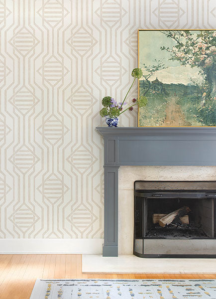 Essex Wheat by A-Street Prints Geometric Wallpaper – A-Street Prints 4147-27404