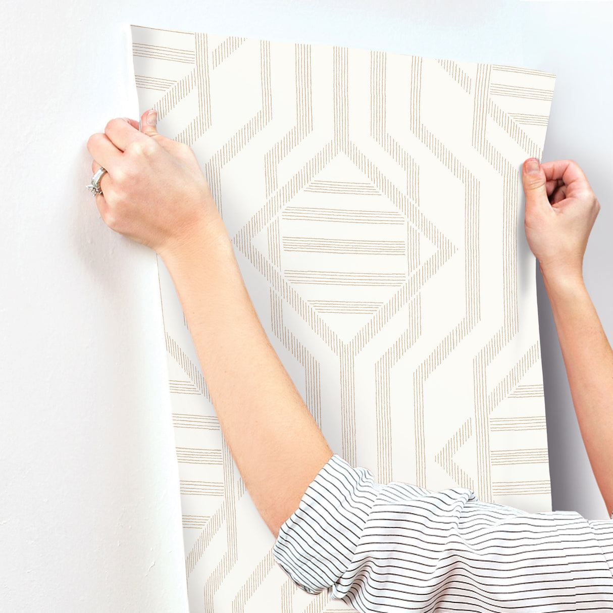Essex Wheat by A-Street Prints Geometric Wallpaper – A-Street Prints 4147-27404