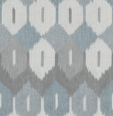 Abilene Denim by A-Street Prints Bohemian Geometric Ikat Wallpaper Roll, 20.5 in x 33 ft - A-Street Prints 4147-27407-Sample