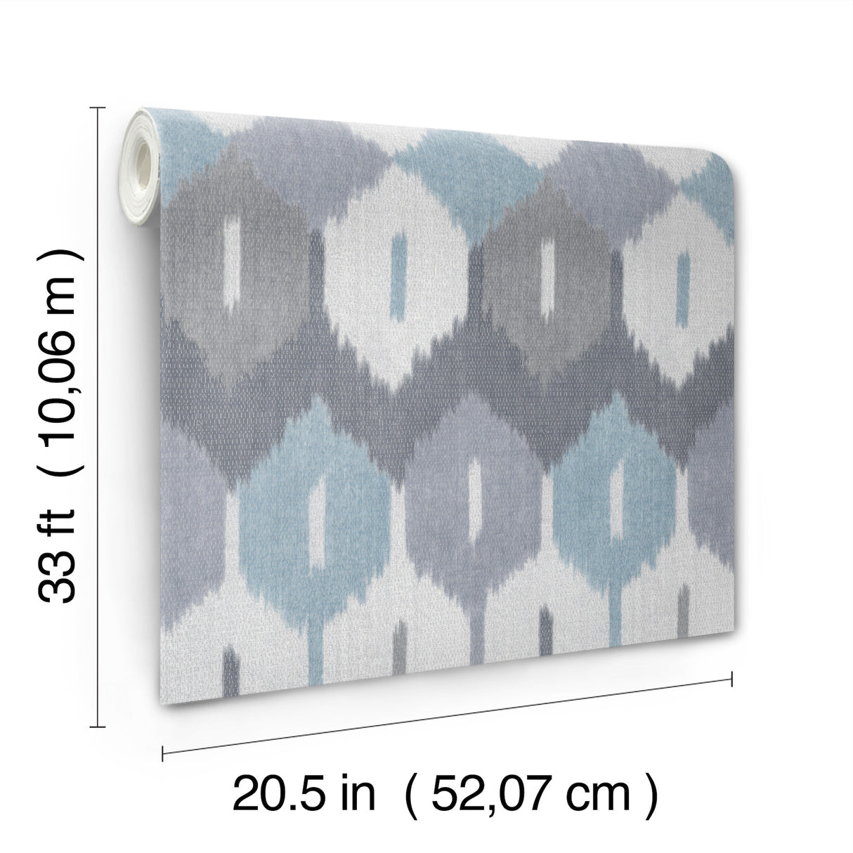 Abilene Denim by A-Street Prints Ikat Wallpaper – A-Street Prints 4147-27407