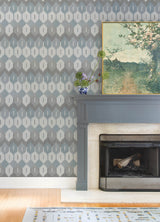 Abilene Denim by A-Street Prints Ikat Wallpaper – A-Street Prints 4147-27407