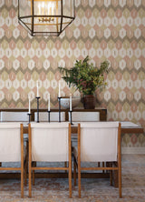 Abilene Apricot by A-Street Prints Ikat Wallpaper – A-Street Prints 4147-27408