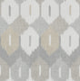 Abilene Neutral Ikat Wallpaper roll and pattern in greys and beige by A-Street Prints