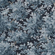 Greenwood wallpaper with layered blue deciduous foliage on a dark blue background.