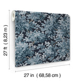 Greenwood Dark Blue by A-Street Prints Deciduous Wallpaper – A-Street Prints 4147-80003