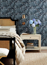 Greenwood Dark Blue by A-Street Prints Deciduous Wallpaper – A-Street Prints 4147-80003