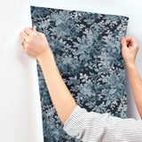 Greenwood Dark Blue by A-Street Prints Deciduous Wallpaper – A-Street Prints 4147-80003