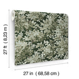Greenwood Dark Green by A-Street Prints Deciduous Wallpaper – A-Street Prints 4147-80004
