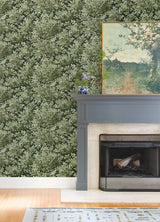 Greenwood Dark Green by A-Street Prints Deciduous Wallpaper – A-Street Prints 4147-80004