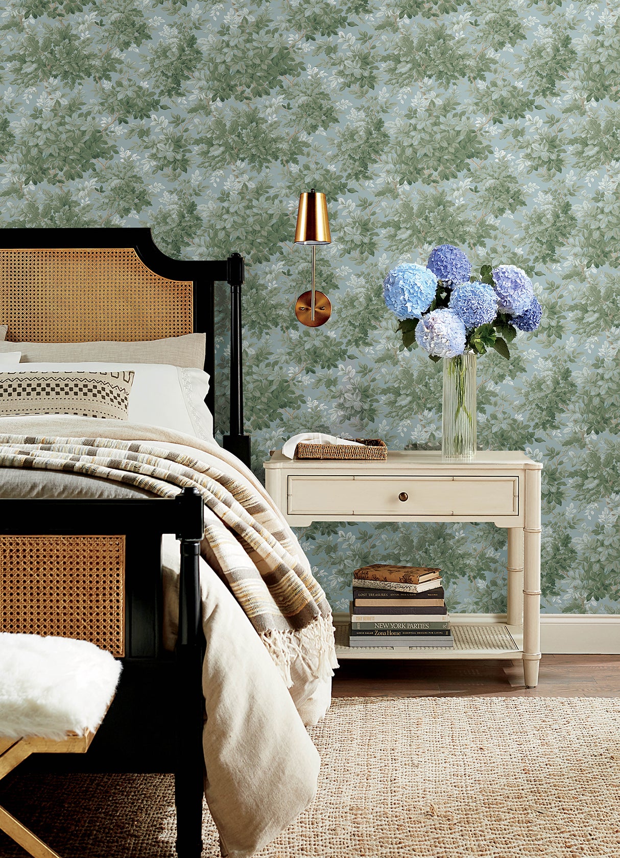 Greenwood Light Blue by A-Street Prints Deciduous Wallpaper – A-Street Prints 4147-80007