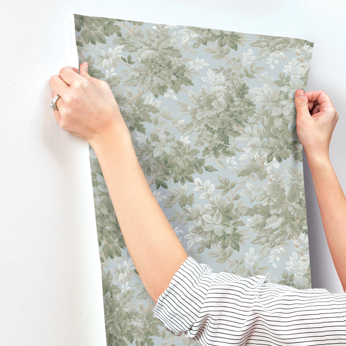 Greenwood Light Blue by A-Street Prints Deciduous Wallpaper – A-Street Prints 4147-80007
