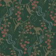 Linden Dark Green Jungle Canopy Wallpaper by A-Street Prints, SKU 4147-80008