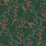Linden Dark Green Jungle Canopy Wallpaper by A-Street Prints, SKU 4147-80008