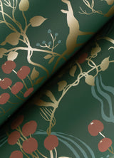 Linden Dark Green by A-Street Prints Jungle Canopy Wallpaper- A-Street Prints 4147-80008
