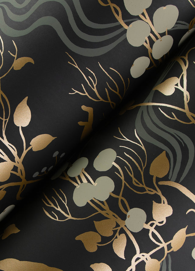 Linden Black by A-Street Prints Jungle Canopy Wallpaper – A-Street Prints 4147-80009