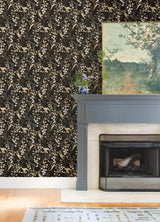 Linden Black by A-Street Prints Jungle Canopy Wallpaper – A-Street Prints 4147-80009