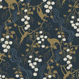Linden Navy Jungle Canopy Wallpaper by A-Street Prints
