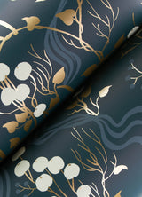 Linden Navy by A-Street Prints Jungle Canopy Wallpaper – A-Street Prints 4147-80010