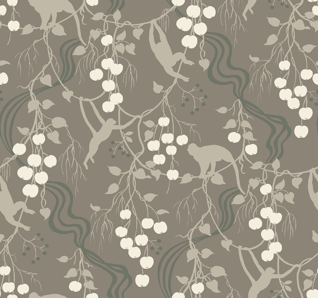 Linden Stone Jungle Canopy Wallpaper