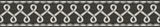 Scalloped Ribbon Black Trim Wall Border by Chesapeake - 4148-14504