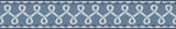 Scalloped Ribbon Blue Trim Wall Border by Chesapeake - 4148-14505