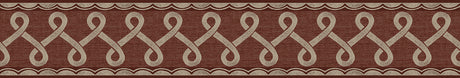 Scalloped Ribbon Red Trim Wall Border by Chesapeake - 4148-14506