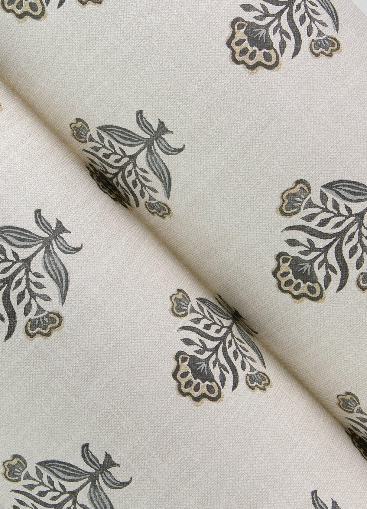 Hollyhock Black by Chesapeake Floral Crest Wallpaper- Brewster Home Fashions 4148-27418