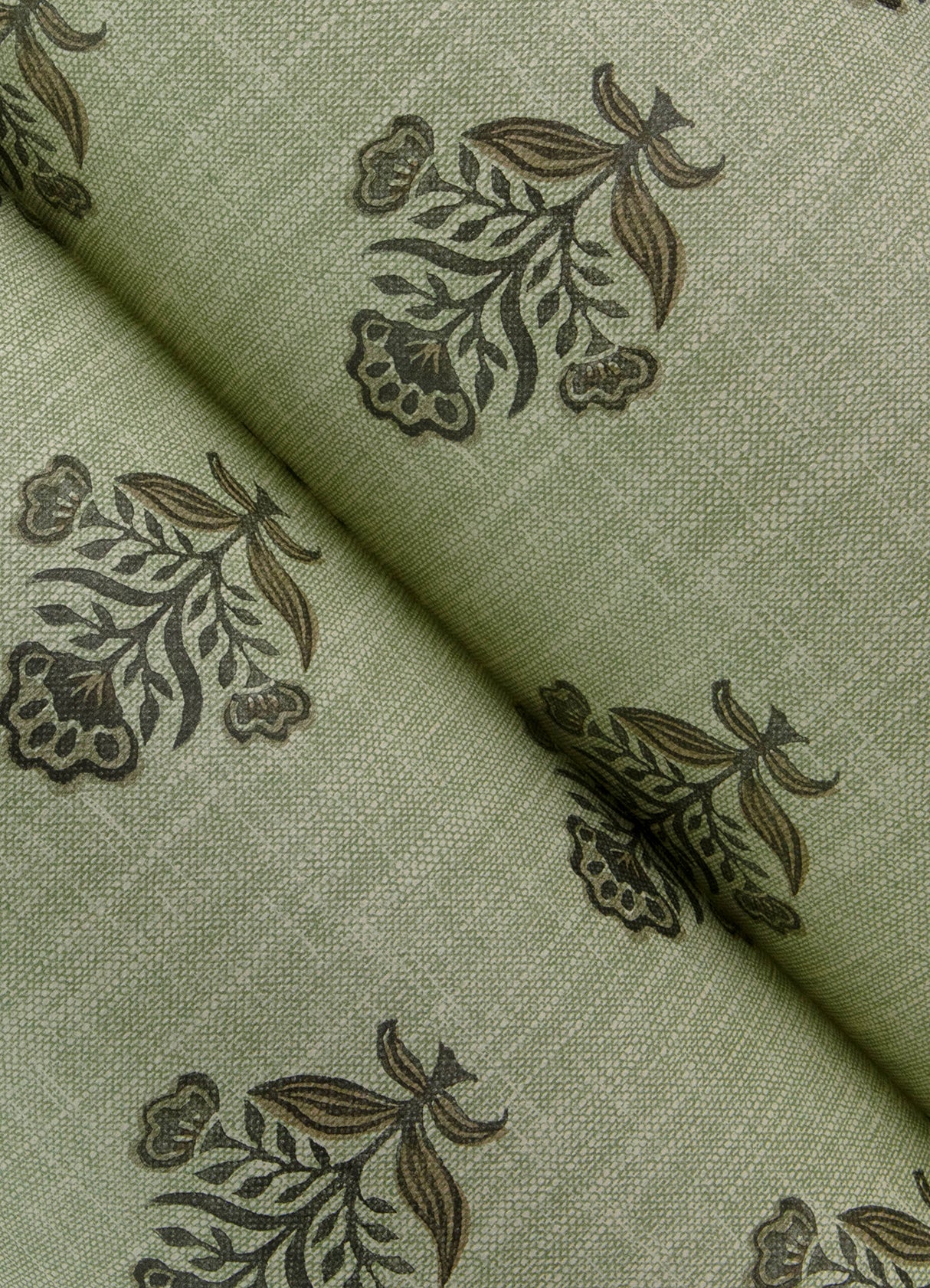 Hollyhock Green by Chesapeake Floral Crest Wallpaper- Brewster Home Fashions 4148-27419