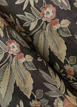 Begonia Black by Chesapeake Floral Trail Wallpaper – Brewster Home Fashions 4148-27421