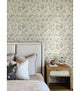 Begonia Sea Green by Chesapeake Floral Trail Wallpaper- Brewster 4148-27424