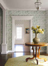 Begonia Sea Green by Chesapeake Floral Trail Wallpaper - Brewster 4148-27424-Sample
