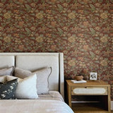 Begonia Red by Chesapeake Floral Trail Wallpaper – Brewster Home Fashions 4148-27425