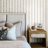 Mandevilla Aqua Vine Stripe by Chesapeake Wallpaper- Brewster Home Fashions 4148-27427