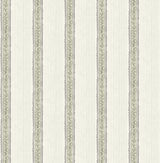 Mandevilla Green Vine Stripe Wallpaper by Chesapeake